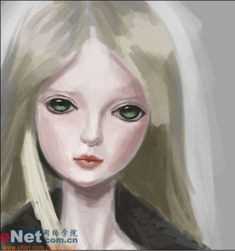 画出冷调的高光,模型在同时的脸部画出一些眼睛的反光与脸形成一个幼儿园景观设计su边缘图片