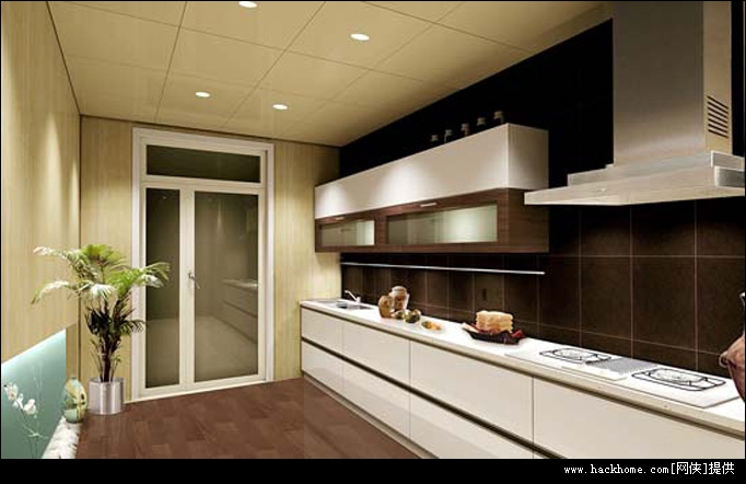 厨房的装修效果图片2011(三)利用了吧台设计的理念把厨房和客厅