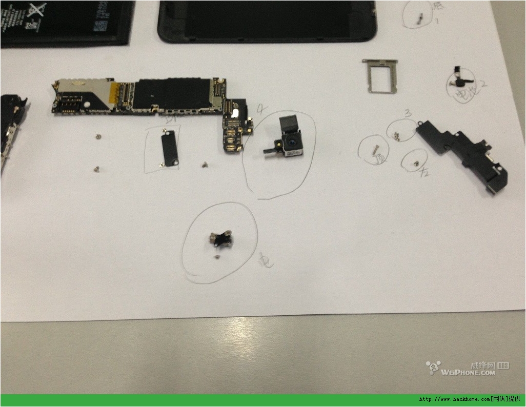 ios教程 → 苹果iphone手机自己手动换屏详细图文教程   揭开排线