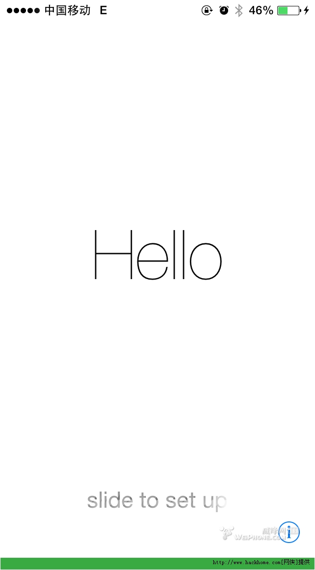 图标有点内个 呵呵 更新完是白底黑苹果 say hello 解锁界面也图片