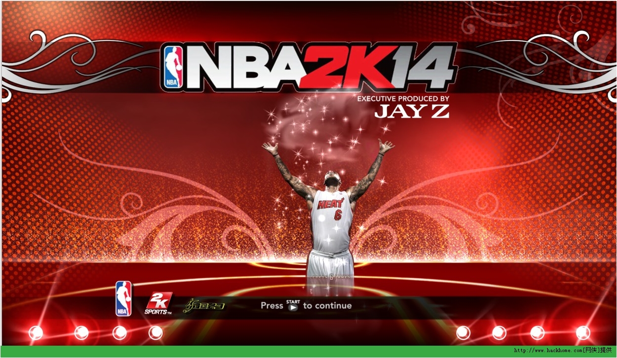 《nba 2k13》詹姆斯2k14封面引导图