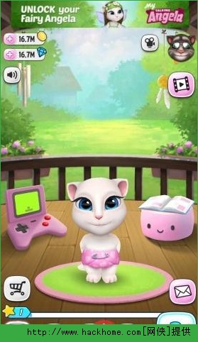 我的会说话的安吉拉无限金币钻石破解安卓版(my talking angela) 含