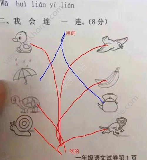 一年级语文我会连一连怎么做一年级我会连一连答案介绍多图